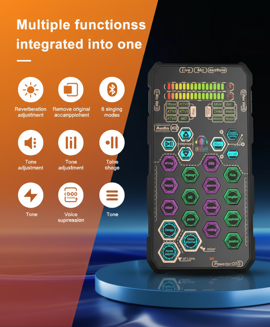 HexaVoice Pro RGB – Multi-Function Voice Changer Mic ($30.99)