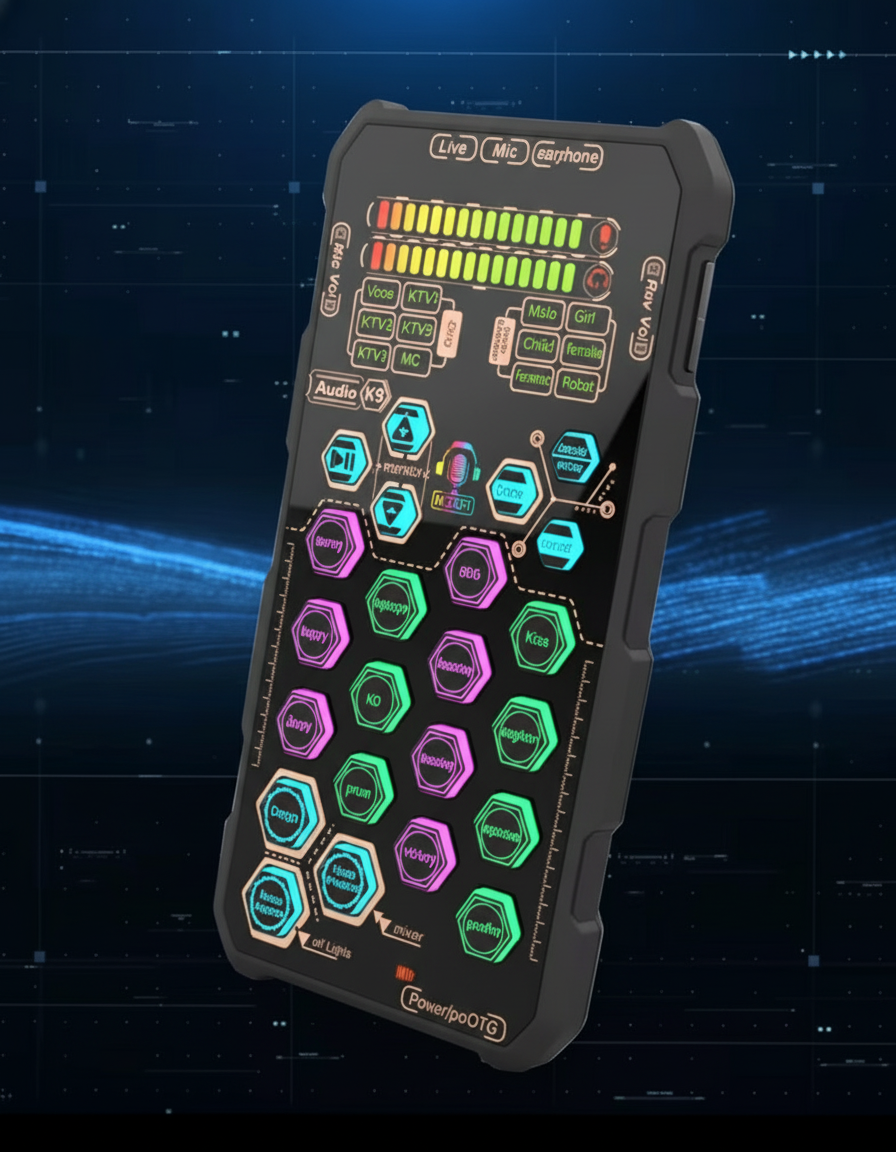 HexaVoice Pro RGB – Multi-Function Voice Changer Mic ($30.99)