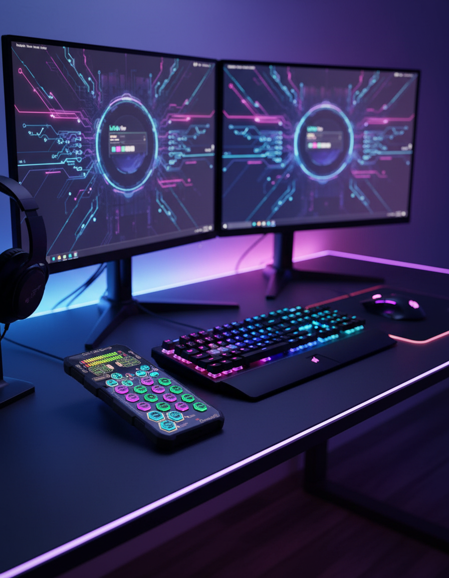 HexaVoice Pro RGB – Multi-Function Voice Changer Mic ($30.99)