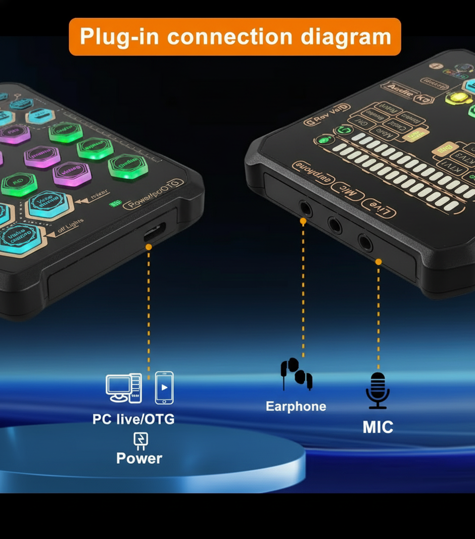 HexaVoice Pro RGB – Multi-Function Voice Changer Mic ($30.99)