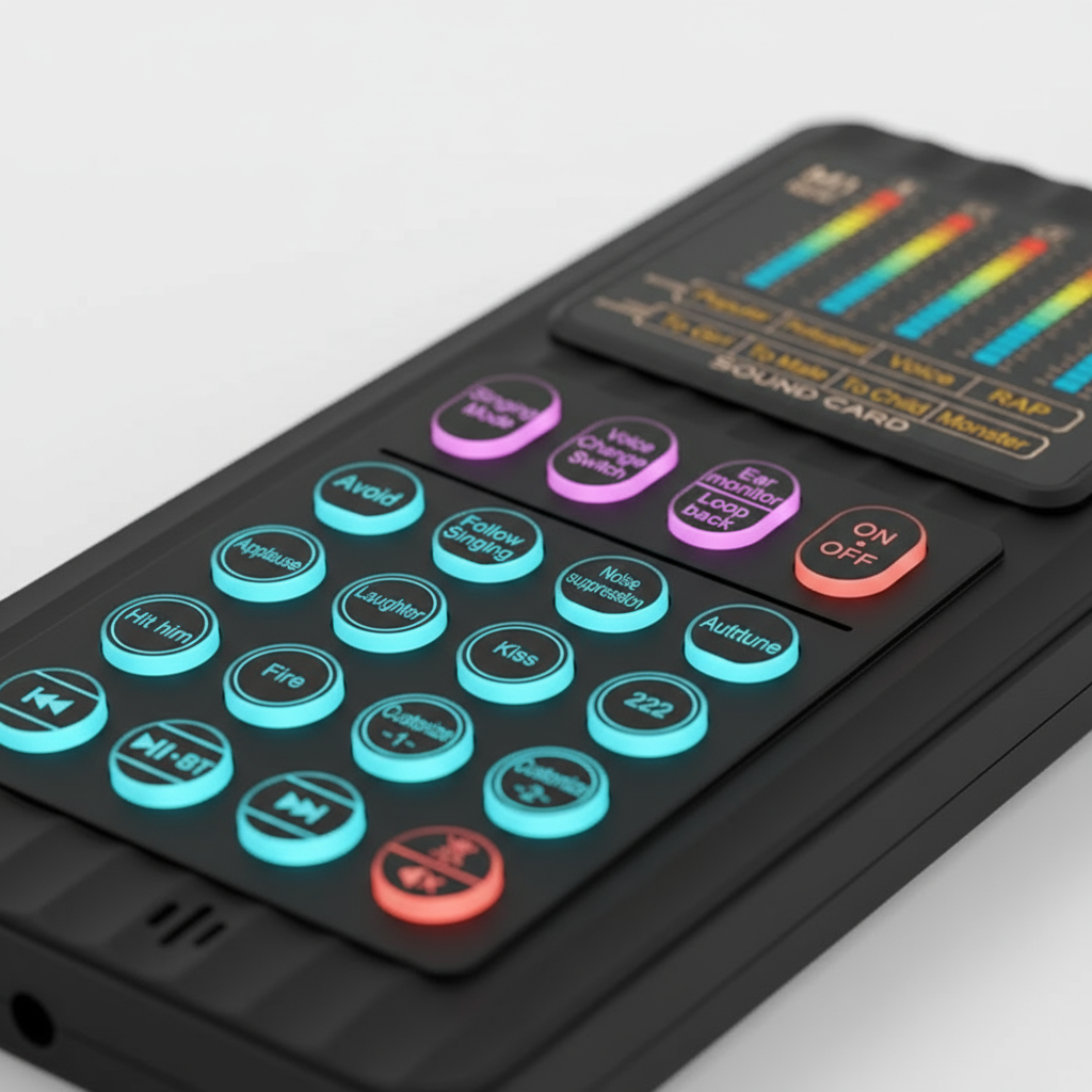 M1 Pro voice changer 12 real-time voices customizable buttons