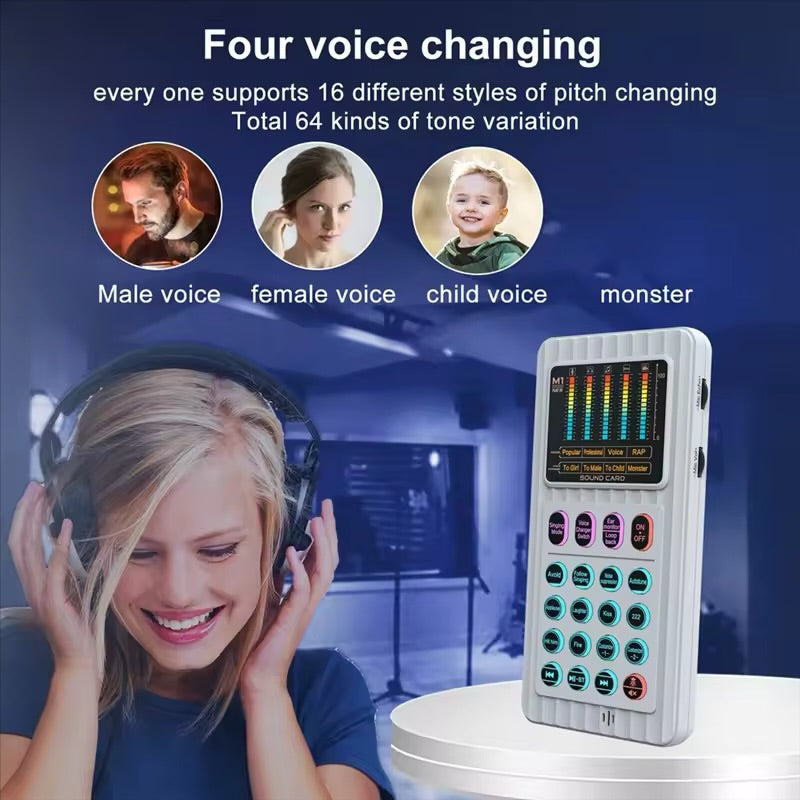 M1 Pro Voice Changer – 12 Voices + 6 Sound Effects LIVE! 🎤🔥